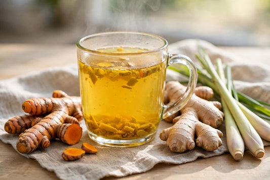 Turmeric Ginger tea with turmeric, ginger and lemongrass