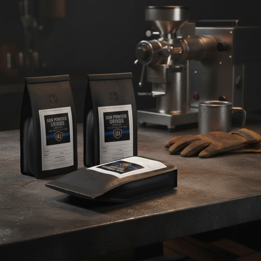 Multiple GPG Coffee Bags - Commercial Shot
